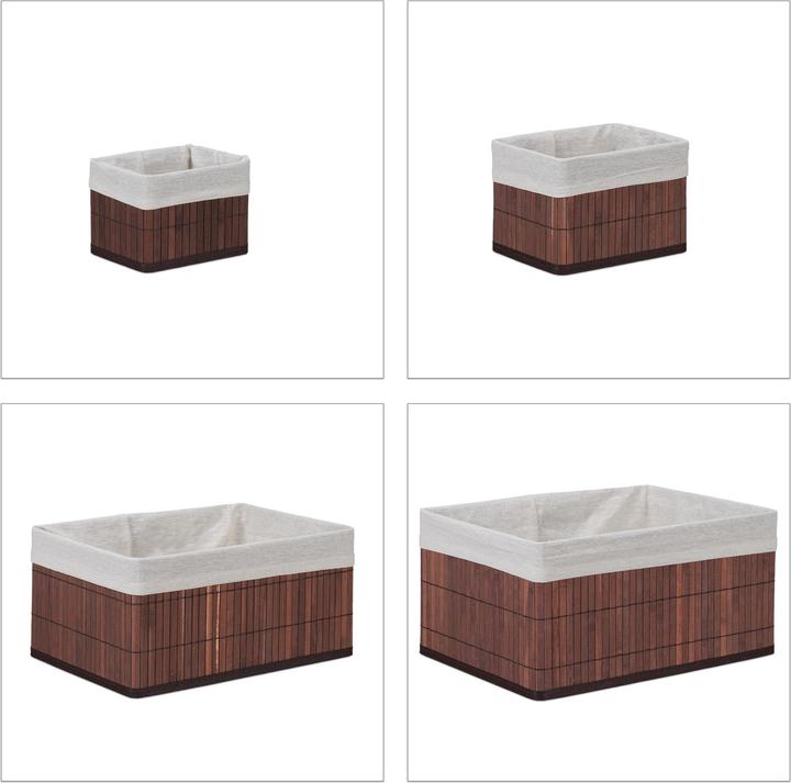 Produktbild Relaxdays 6x Aufbewahrungskorb