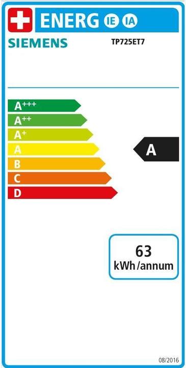 Energie-Label Siemens EQ700 iAroma TP725ET7