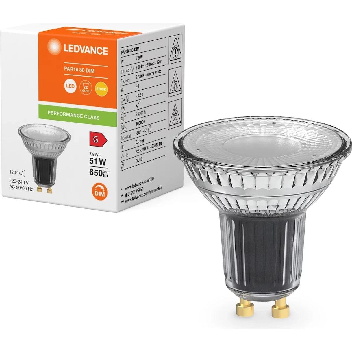 Thumbnail - Ledvance, Leuchtmittel, LED-Reflektorlampe (GU10, 7.90 W, 650 lm, 1 x, G)