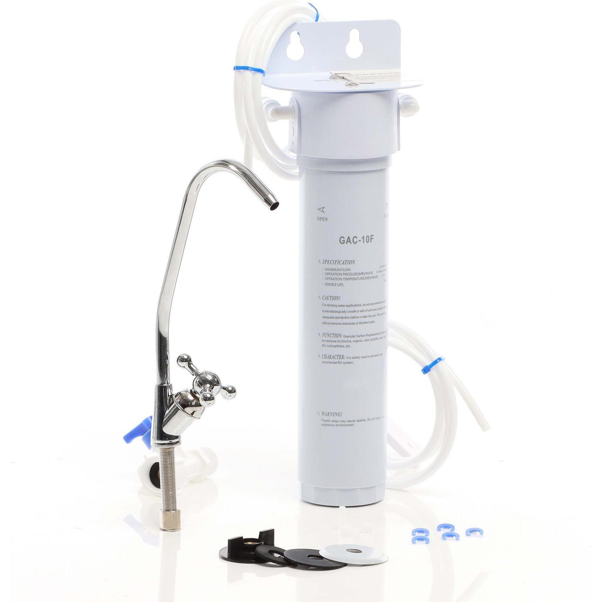 Thumbnail - Naturewater NW-1-GAC 1 Stufen Untertisch Wasserfilter Wasserhahn 5µ Aktivkohle, Wasserfilter, Weiss