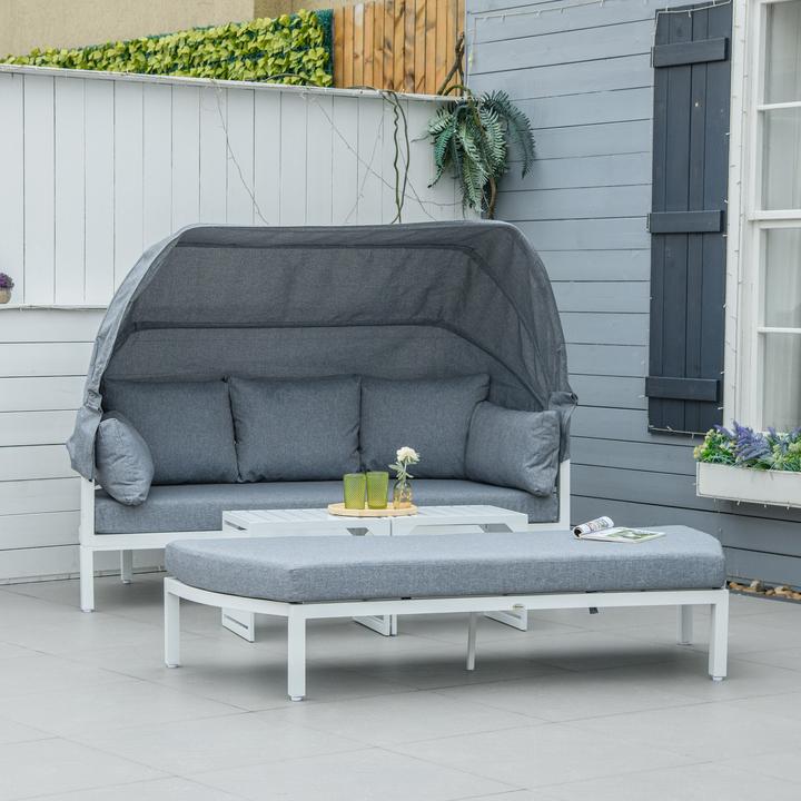 Produktbild Outsunny Gartenmöbel Set mit Vordach