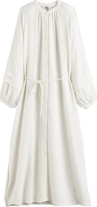Image du produit La Redoute Collections Longue robe en mousseline avec manches ballon (44)