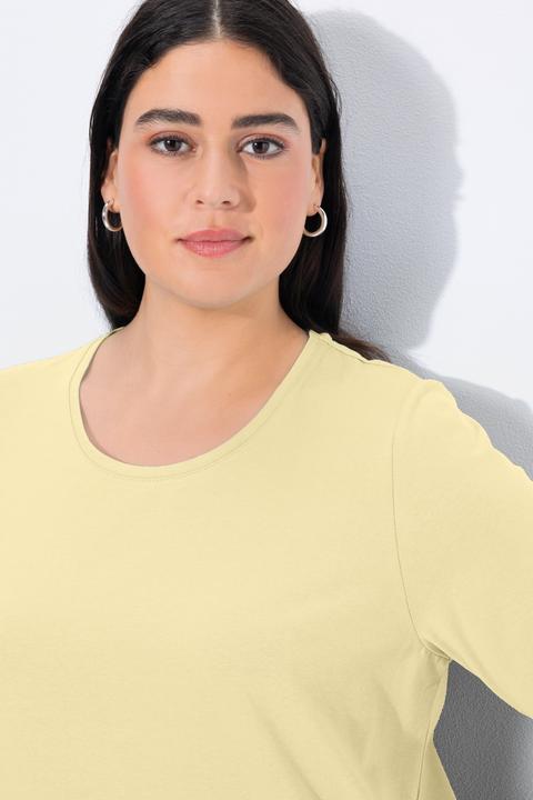 Actual product image Ulla Popken Essential Round Neck Stretch Tee (62)