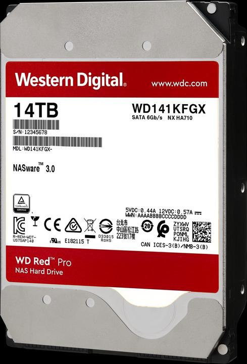 Produktbild WD Red Pro (14 TB, 3.5", CMR)