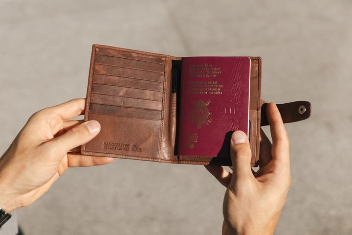 Actual product image Garzini AirTag Passport Holder, Brushed (Document & Wallet)