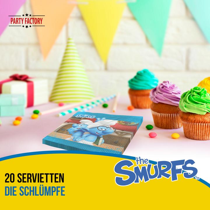 Actual product image Partyfactory Napkins The Smurfs