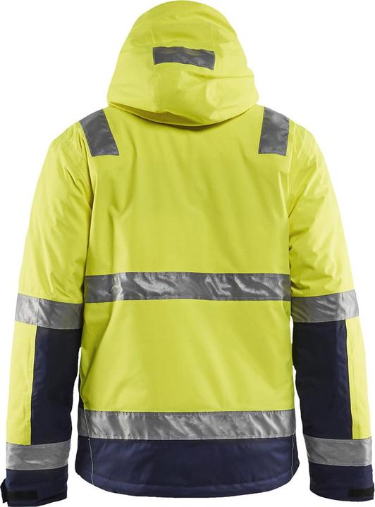 Productafbeelding Blakläder Hoge zichtbaarheid winterjack, geel / marineblauw, unisex maat: L (L)