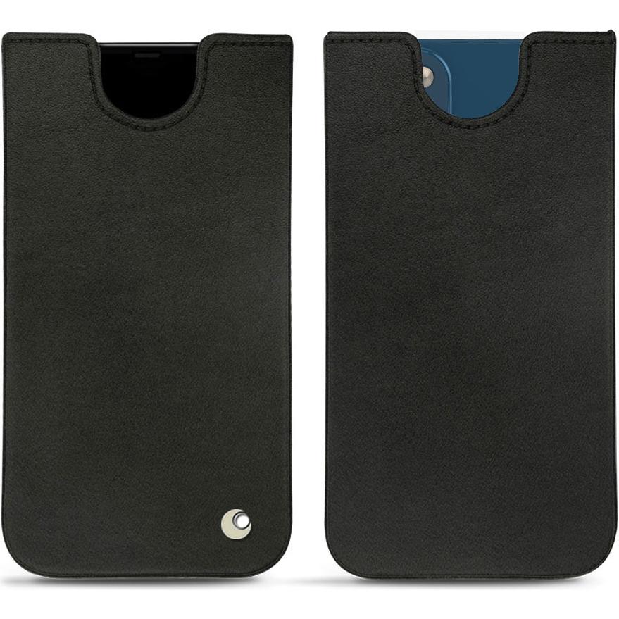 Noreve Lederschutzhülle (Apple iPhone 14), Smartphone Hülle, Schwarz