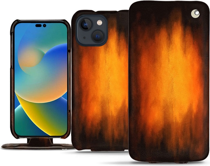 Actual product image Noreve Vertical leather shell (Apple iPhone 14)