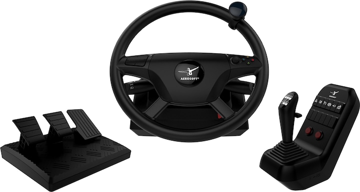 Aerosoft Truck & Bus Wheel System (black) (PC, Mac)