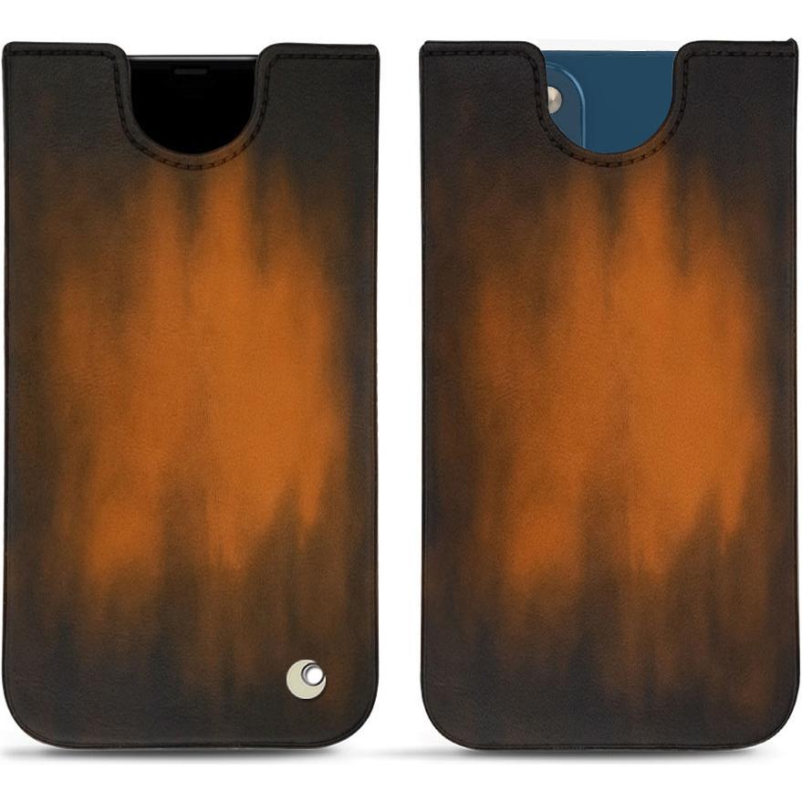 Noreve Lederschutzhülle (Apple iPhone 14 Plus), Smartphone Hülle, Braun