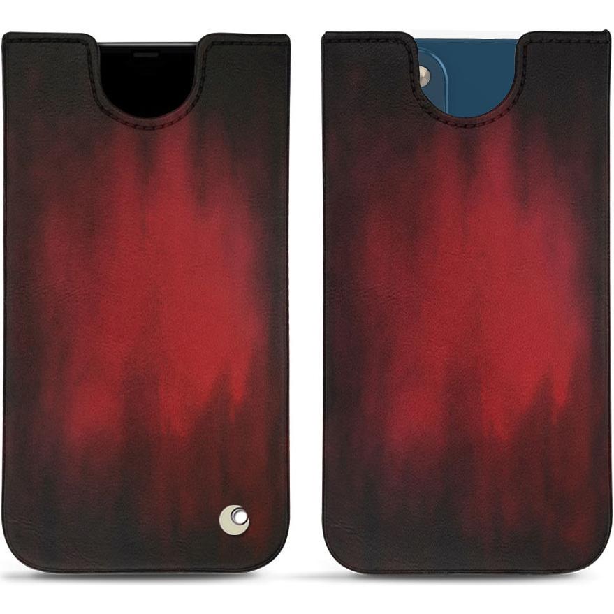 Noreve Lederschutzhülle (Apple iPhone 14), Smartphone Hülle, Rot