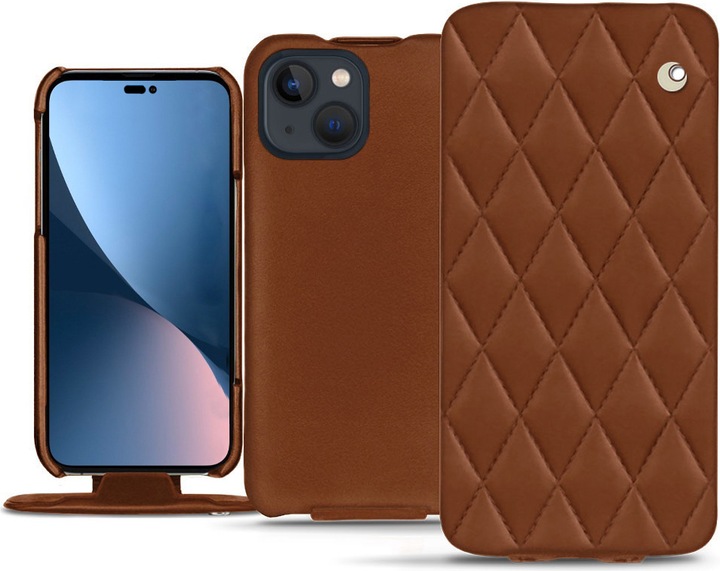 Productafbeelding Noreve Lederen omslag verticaal (Apple iPhone 14 Plus)