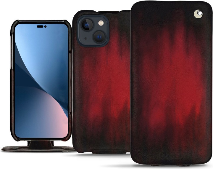 Noreve Lederschutzhülle vertikal (Apple iPhone 14 Plus)