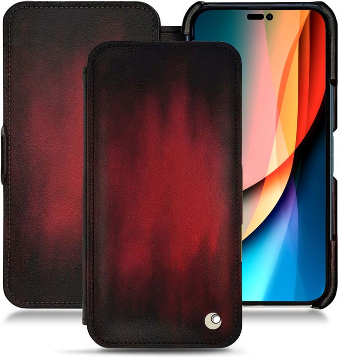 Actual product image Noreve Horizontal leather flap shell (Apple iPhone 14 Pro)