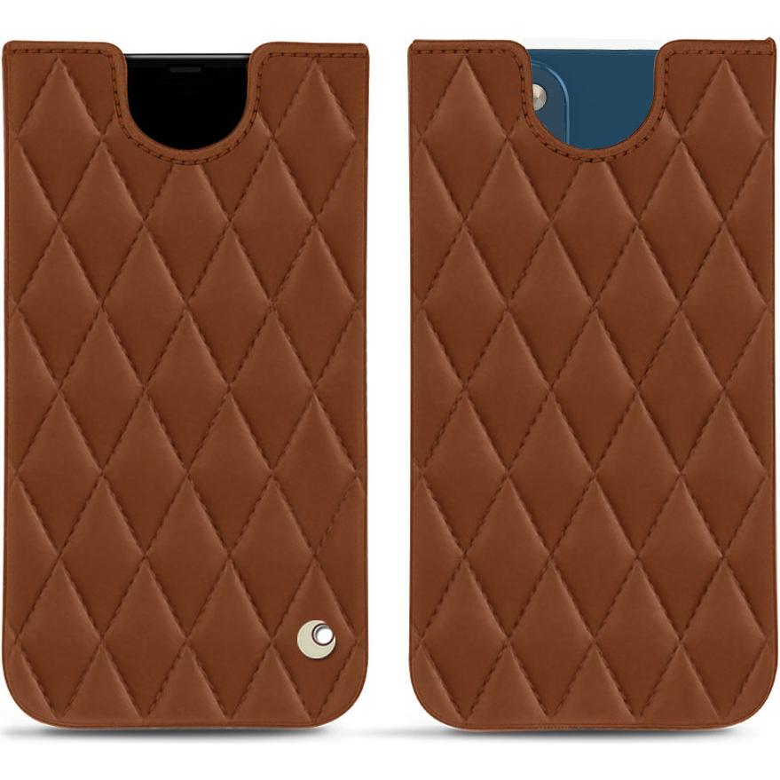 Thumbnail - Noreve Lederschutzhülle (Apple iPhone 14), Smartphone Hülle, Braun