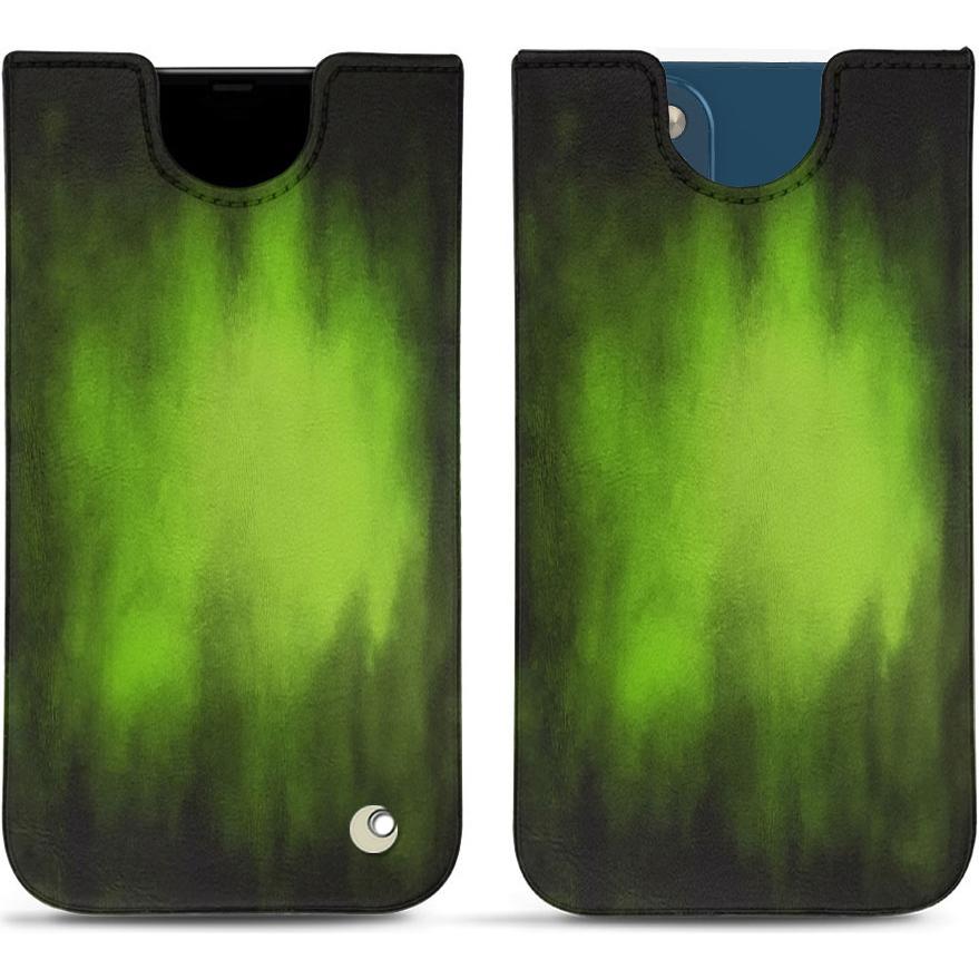 Noreve Lederschutzhülle (Apple iPhone 14), Smartphone Hülle, Grün