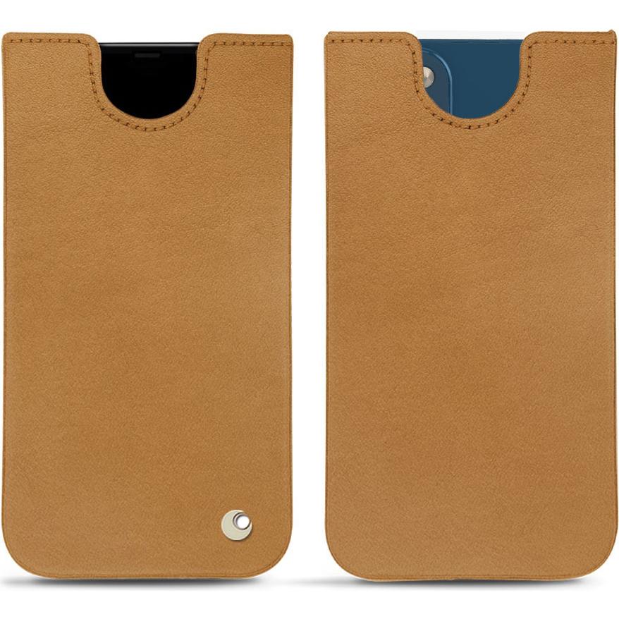 Noreve Lederschutzhülle (Apple iPhone 14 Plus), Smartphone Hülle, Braun