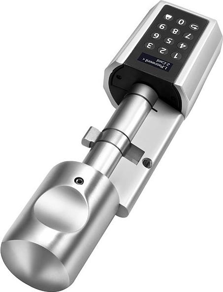 Produktbild VisorTech Elektronischer WLAN Tür-Schliesszylinder mit Transponder & Zahlencode (Elektronische Zahlenkombination, Schlüsselkarte)