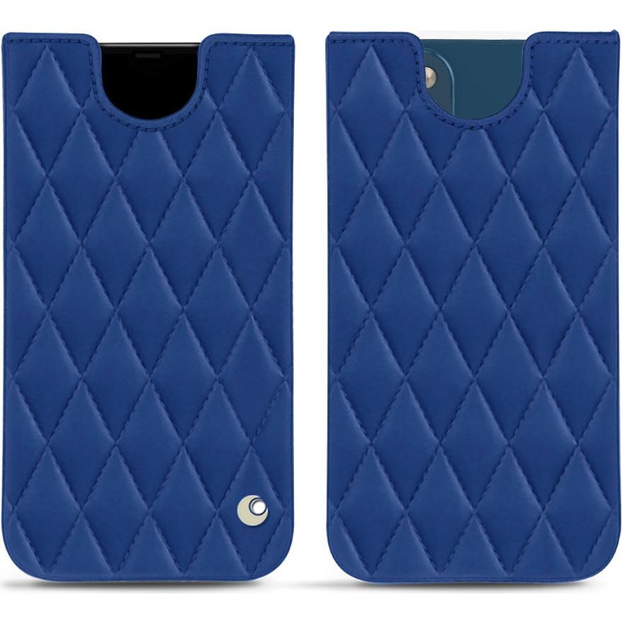 Noreve Lederschutzhülle (Apple iPhone 14 Plus), Smartphone Hülle, Blau