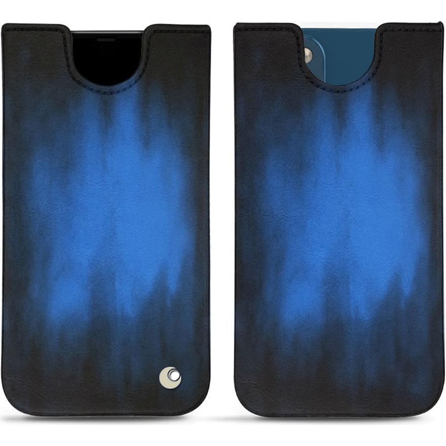 Noreve Lederschutzhülle (Apple iPhone 14 Plus), Smartphone Hülle, Blau