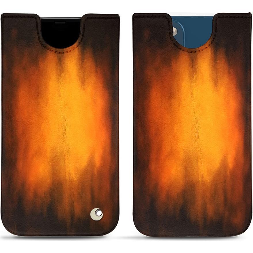 Noreve Lederschutzhülle (Apple iPhone 14 Plus), Smartphone Hülle, Violett