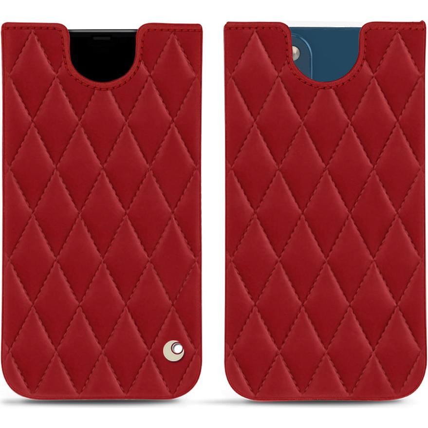 Noreve Lederschutzhülle (Apple iPhone 14), Smartphone Hülle, Rot
