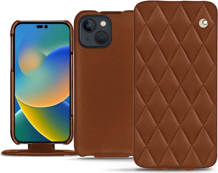 Productafbeelding Noreve Lederen omslag verticaal (Apple iPhone 14)