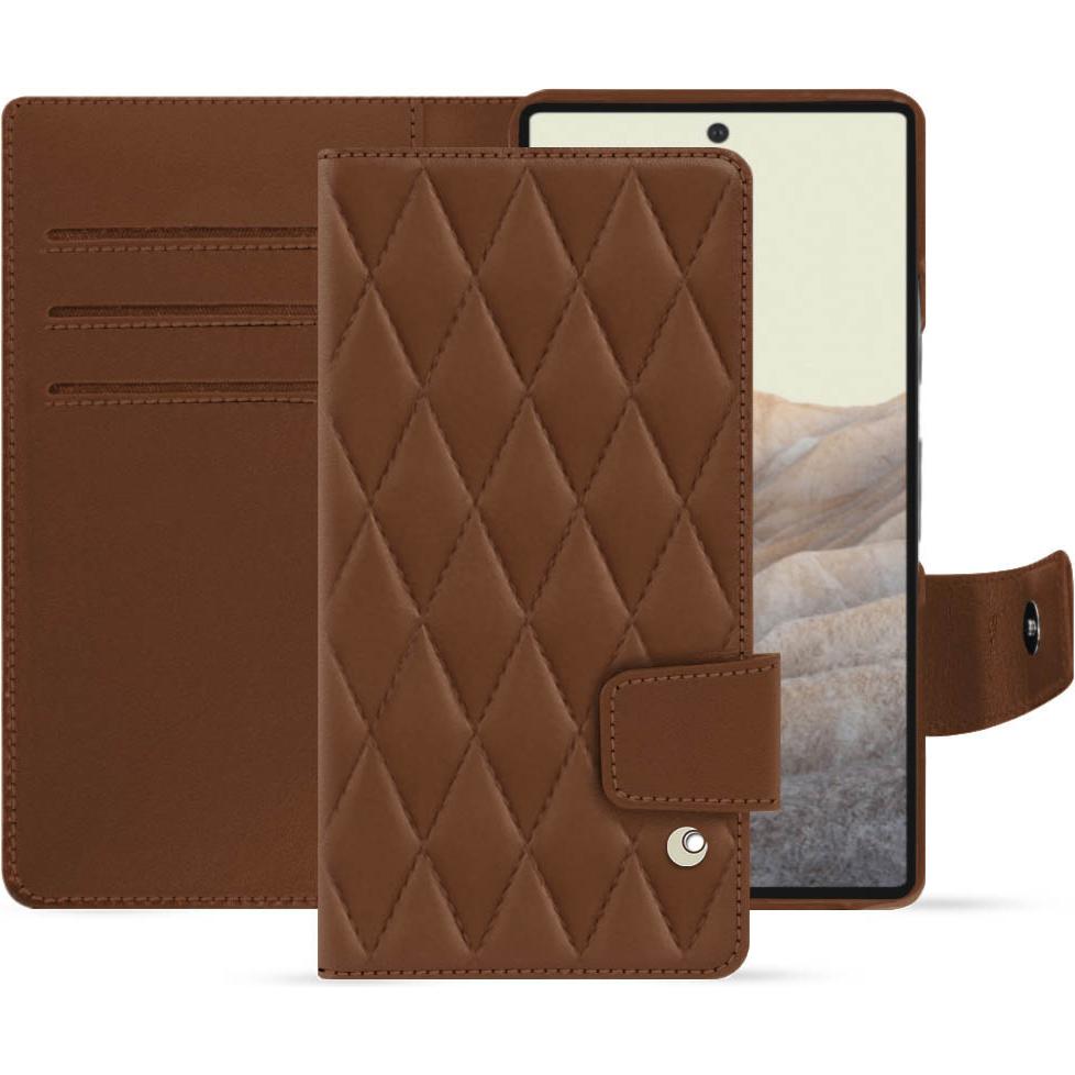 Thumbnail - Noreve Lederschutzhülle Wallet (Google Pixel 7), Smartphone Hülle, Braun