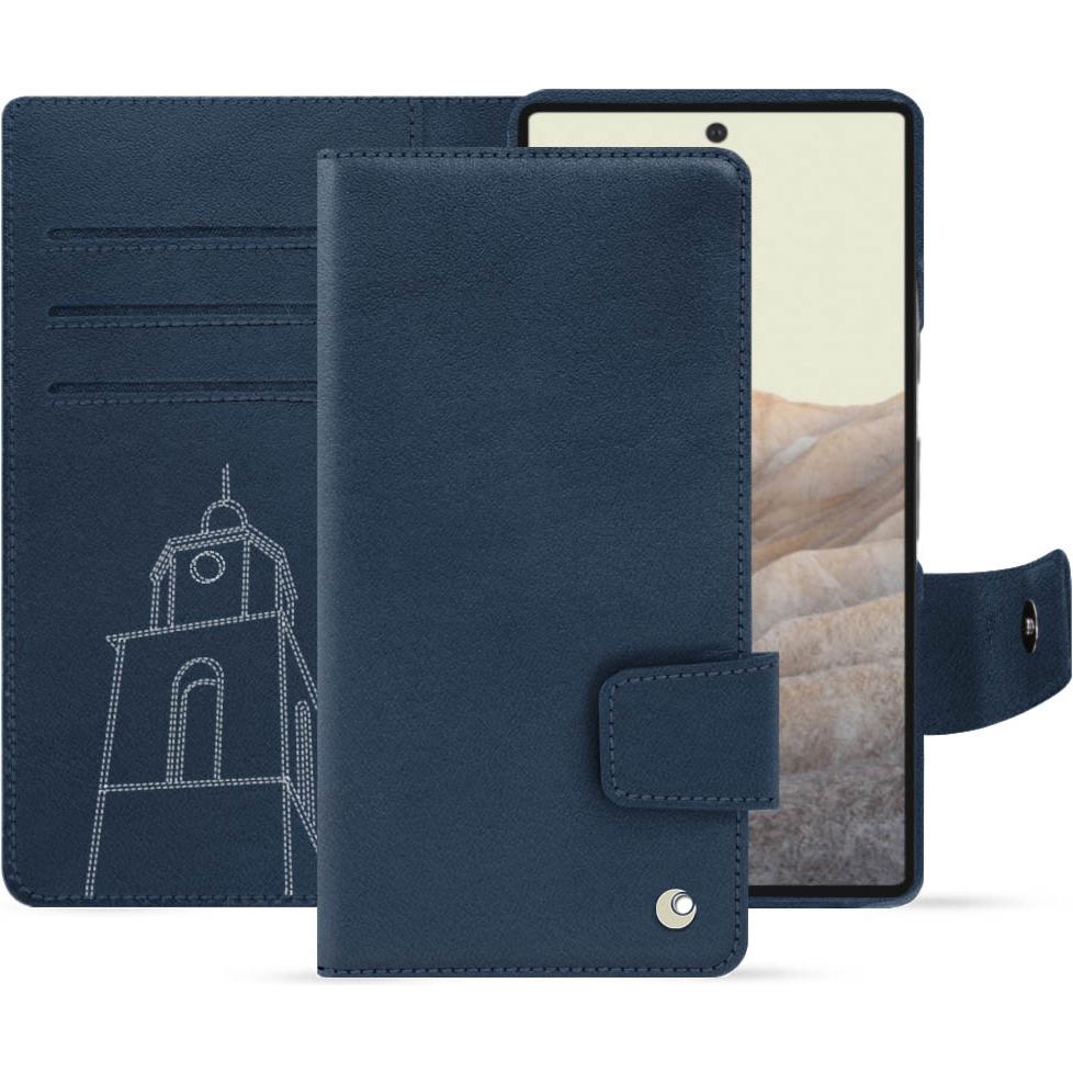 Thumbnail - Noreve Lederschutzhülle Wallet (Google Pixel 7), Smartphone Hülle, Blau
