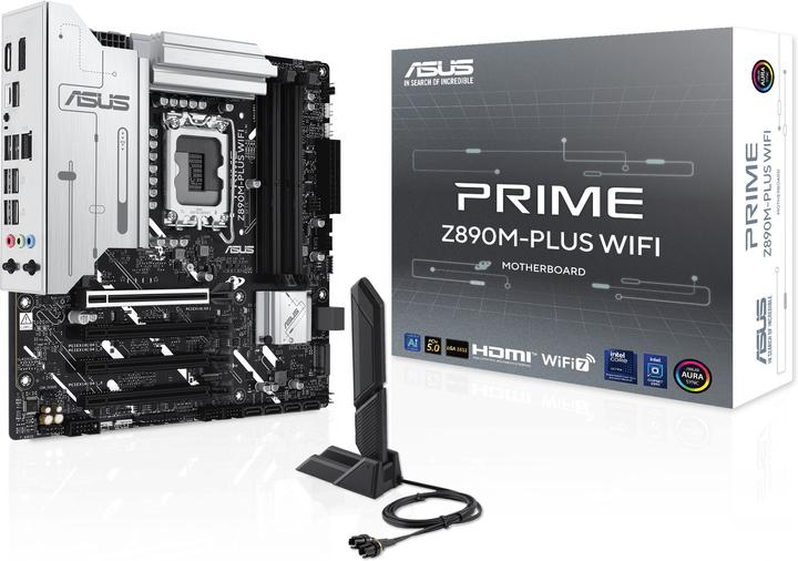 Actual product image ASUS PRIME Z890M-PLUS WIFI (LGA 1851, Intel Z890, mATX)