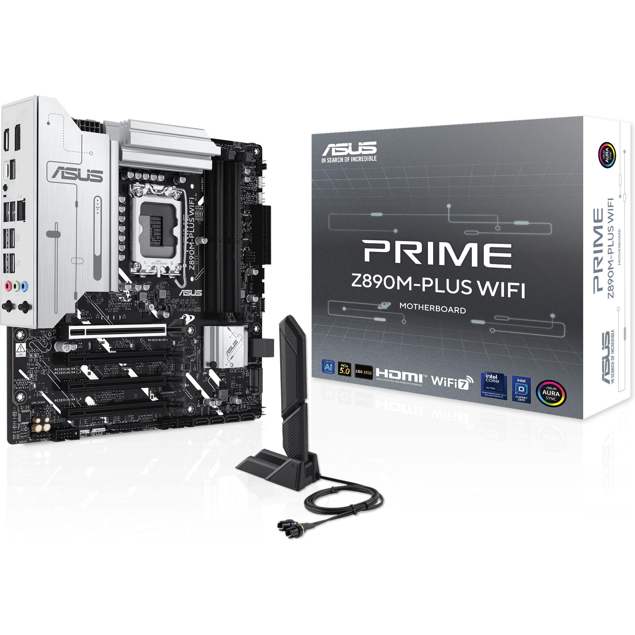 ASUS PRIME Z890M-PLUS WIFI (LGA 1851, Intel Z890, mATX), Mainboard