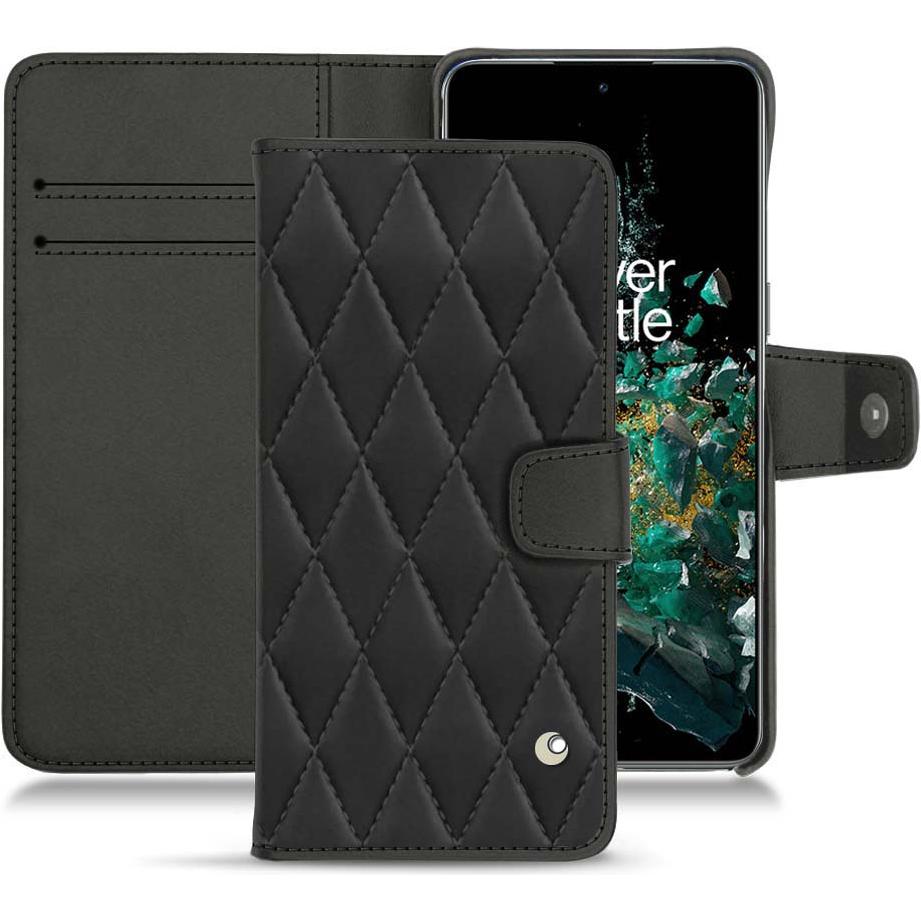 Noreve Lederschutzhülle Wallet (OnePlus 10T), Smartphone Hülle, Schwarz