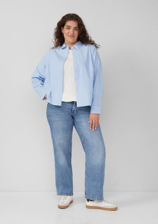 Produktbild S.Oliver T-Shirt Shirt mit Flammgarnstruktur und 3/4-Ärmeln (54)