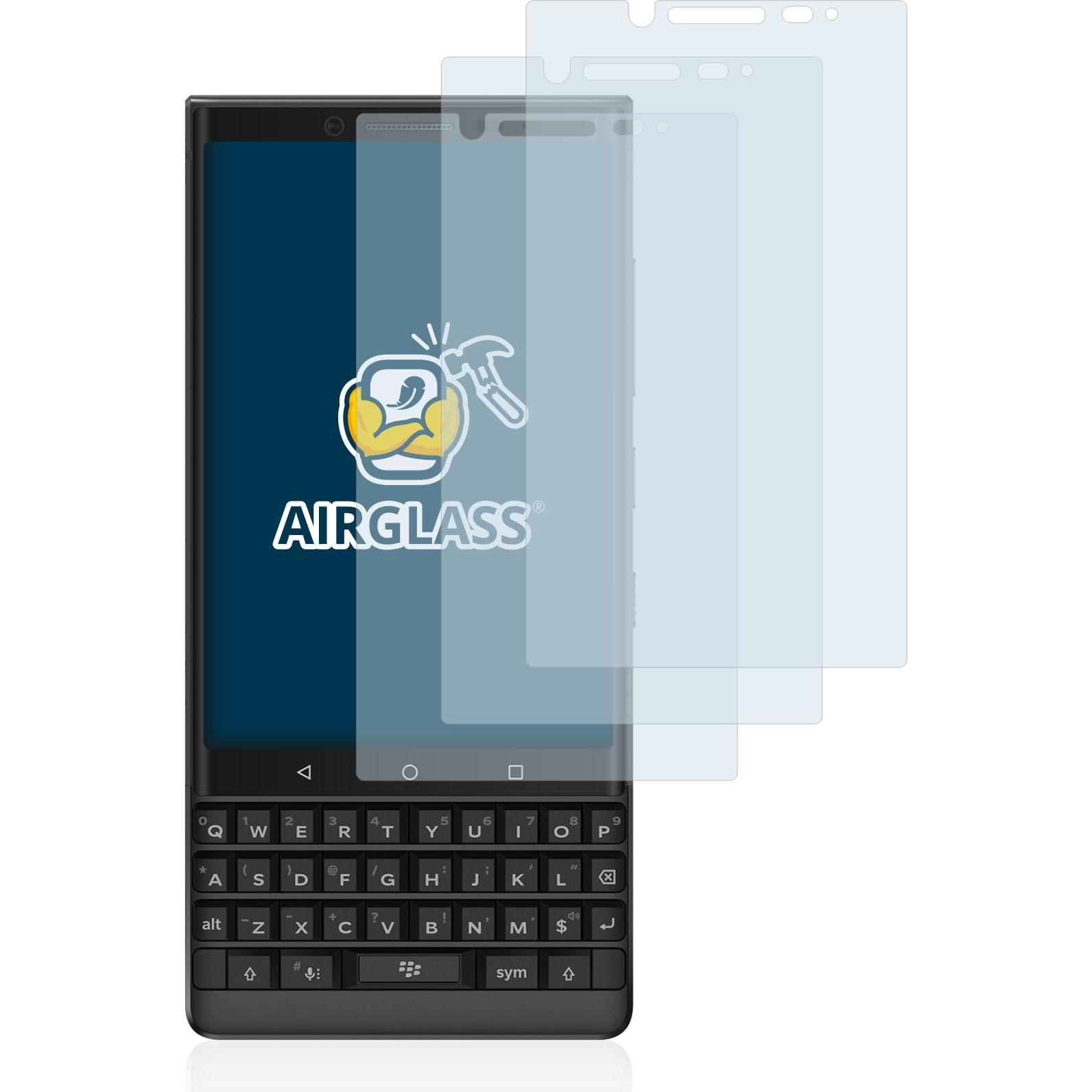 Thumbnail - BROTECT AirGlass Panzerglasfolie (3 Stück, Blackberry KEY2), Smartphone Schutzfolie, Transparent