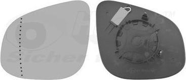 Van Wezel VanWezel 4412831 - Linker Rückspiegel kompatibel mit Mercedes van Citan von 11/2012 bis 2021