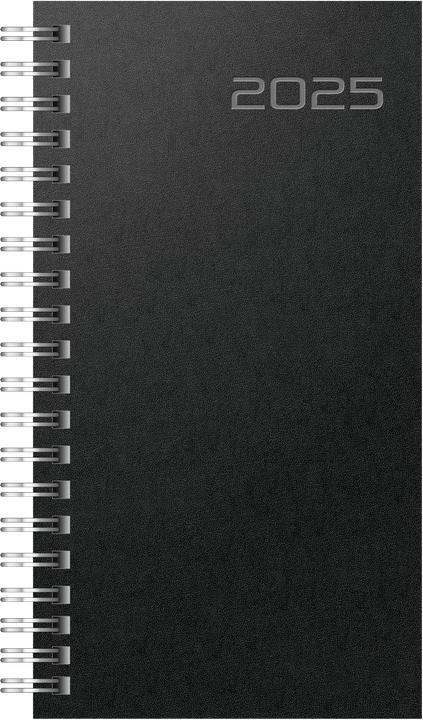 Produktbild Rido Taschenkalender Timing 2 9,3x17,2cm 1 Woche/2 Seiten Balacron schwarz 2025 (Deutsch)