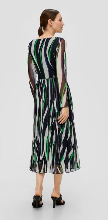 Image du produit s.Oliver Kleid Mesh-Kleid mit Plisseefalten (34)