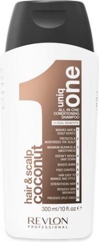 Actual product image Revlon Professional uniq one All-in-one Coconut Conditioning Shampoo (300 ml, Liquid shampoo)