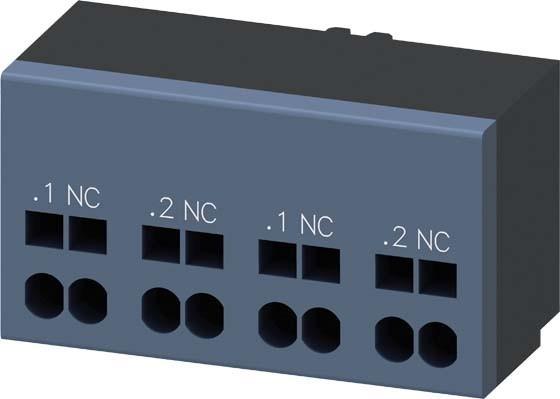 Actual product image Siemens Auxiliary switch 2NC connectionControl circuit Spring-cage connection (Obstruction)