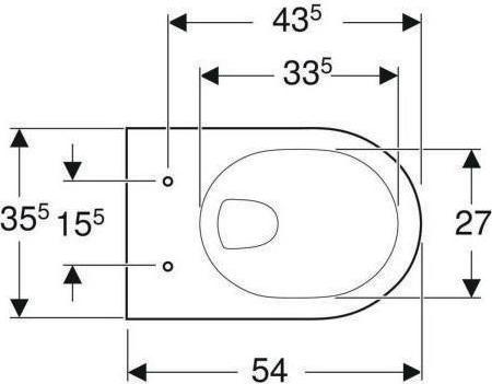 Produktbild Geberit Wand-Tiefspül-WC RENOVA mit Spülrand pergamon