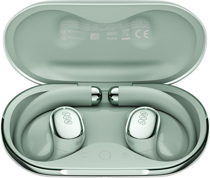 Actual product image QCY Crossky R70 wireless earphones (green) (Digital noise cancellation, 52 h, Wireless)