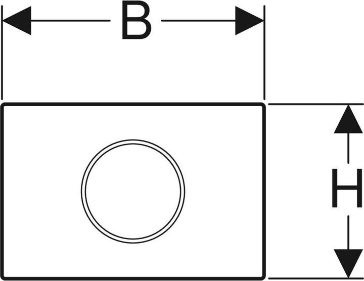 Produktbild Geberit WC-Steuerung mit elektr. Spülauslösung, berührungslos, Sigma10, Infrarotgesteuert