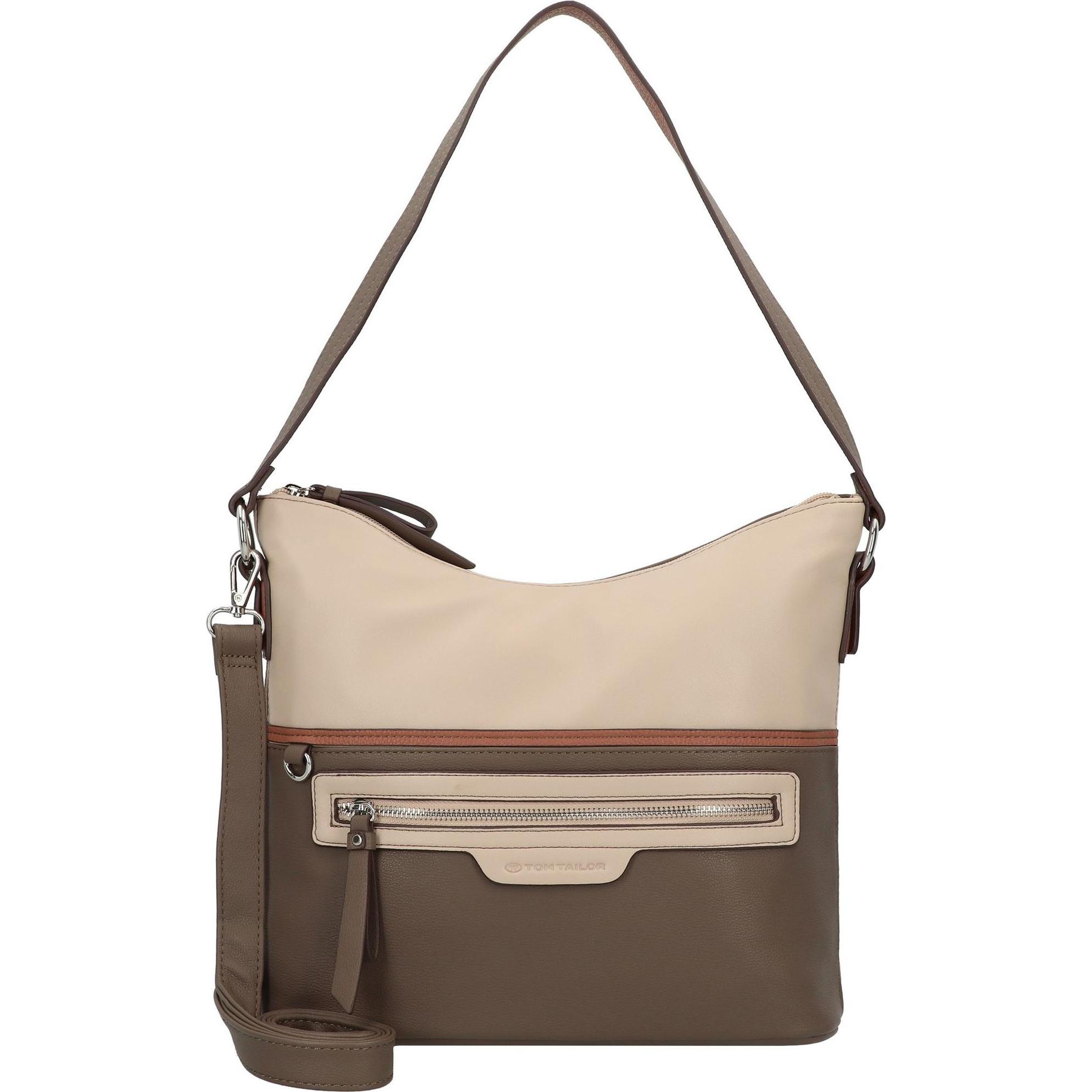 Tom Tailor, Handtasche, Jule Schultertasche 31 cm, Beige
