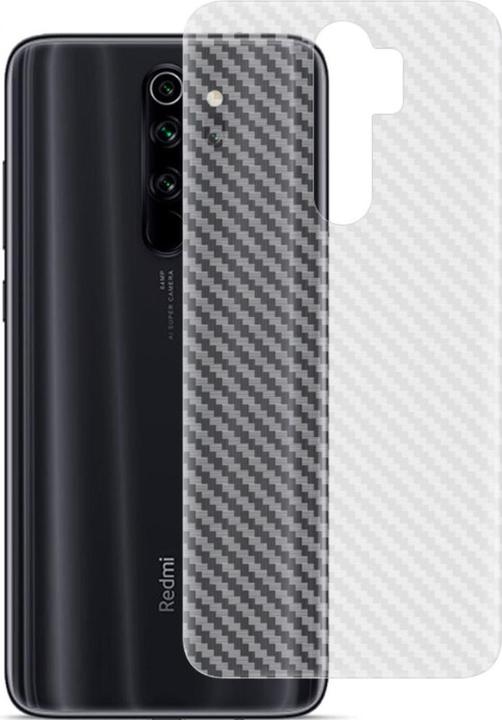 Actual product image Imak Xiaomi Redmi Note 8 Pro - PVC Back Protective Film Carbon Look (1 Piece, Xiaomi Redmi Note 8 Pro)