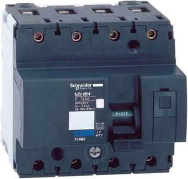 Actual product image Schneider Electric Circuit breaker NG125N, 4P, 125A, D- 18674