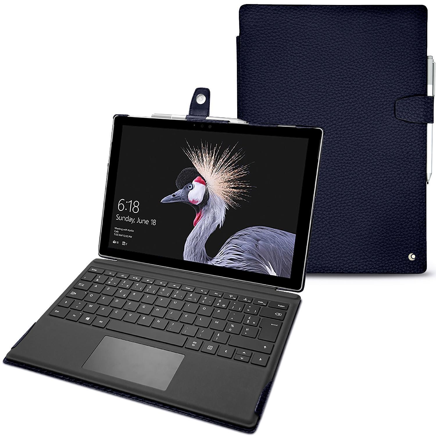Noreve Lederschutzhülle (Surface Pro (2017)), Tablet Hülle, Violett