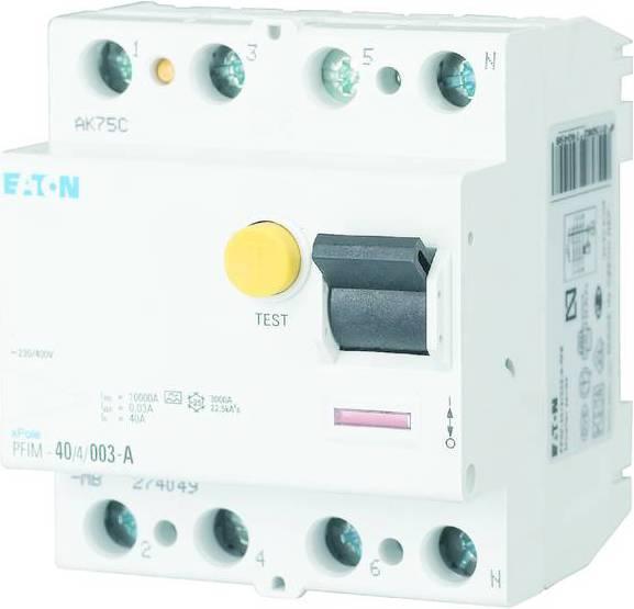 Actual product image Eaton RCD switch, 100A, 4p, 100mA, type A 102870