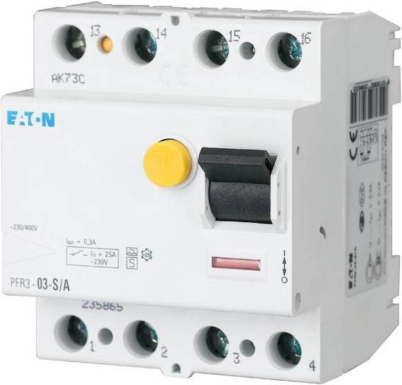 Eaton RCD switch, 100A, 4p, 300mA, type S/A 290220