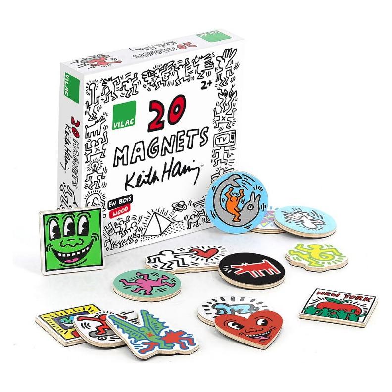 Vilac, Magneet, Doos Met 20 Magneten - Keith Haring (20 x)